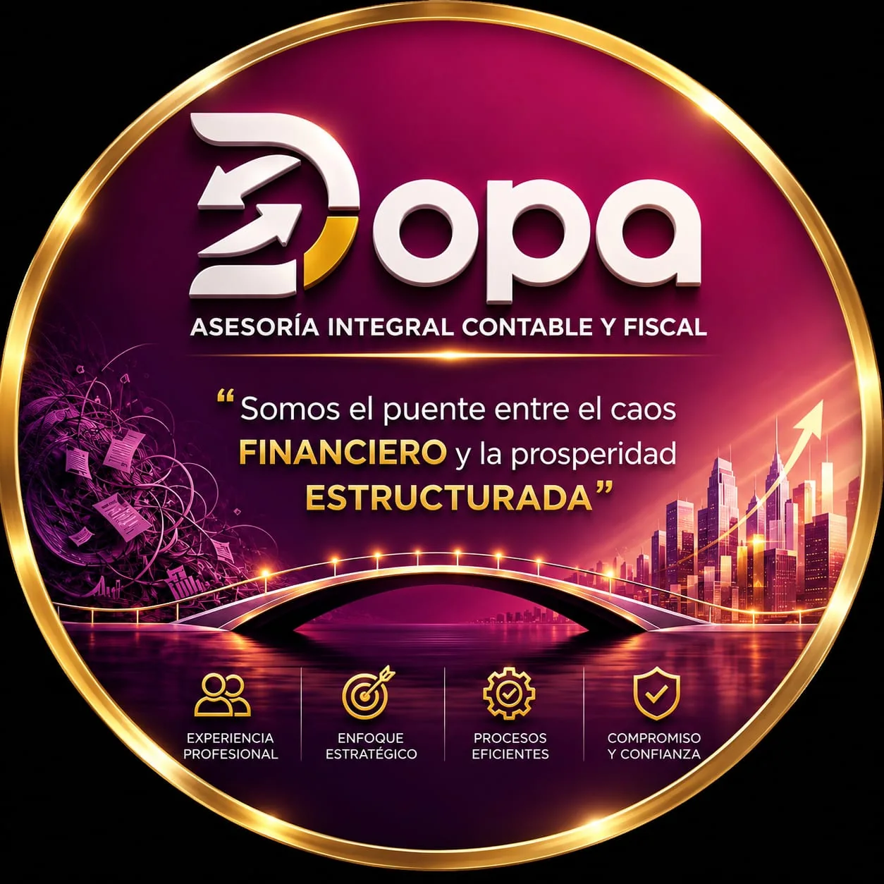 Identidad gráfica de DOPA Asesoría Integral